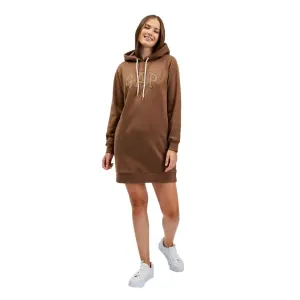 GAP HOODIE DRESS Dámske mikinové šaty, hnedá, veľkosť #6254743