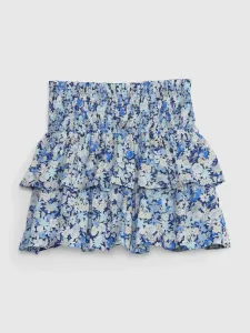 Modrá dievčenská kvetovaná kraťasová sukňa GAP #5089186