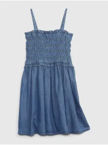 Modré dievčenské rifľové šaty na ramienka GAP #597781