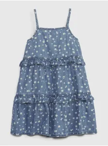 Modré dievčenské rifľové šaty s volánmi GAP #664927