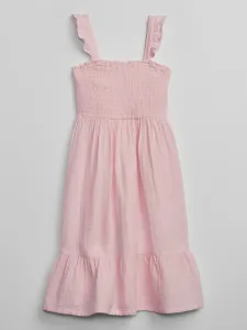 GAP V-MAR W MIDI DRESS Dievčenské šaty, ružová, veľkosť S