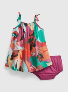 Farebné dievčenské bavlnené šaty GAP #577854