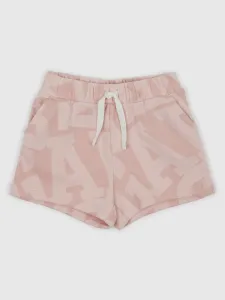 Ružové dievčenské vzorované šortky GAP