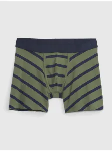 Čierno-zelené pánske pruhované boxerky GAP #598159