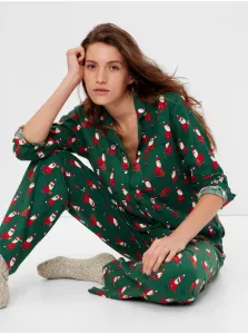 Tmavozelené dámske pyžamo s vianočným motívom GAP #605671