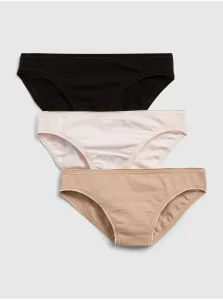 Nohavičky stretch cotton bikini, 3ks Farebná #1044102