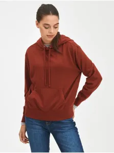 Červená dámska mikina fleece hoodie GAP #1063743
