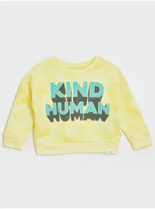 Žltá chlapčenská mikina Kind Human GAP #698930