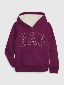 Children's sweatshirt sherpa with GAP logo - Girls #7831357
