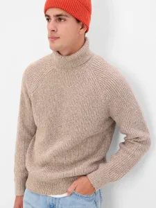 Béžový pánsky sveter s rolákom GAP #5688780