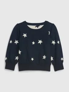 Tmavomodrý dievčenský vzorovaný sveter GAP #577599