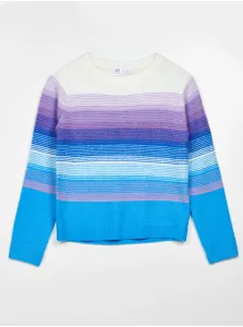 Modrý dievčenský pruhovaný sveter GAP #695644