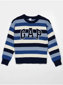 Modrý chlapčenský pruhovaný sveter GAP #686782