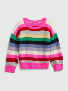 Šedý dievčenský pruhovaný sveter GAP #578757