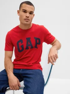 GAP V-BASIC LOGO T Pánske tričko, červená, veľkosť #7658391