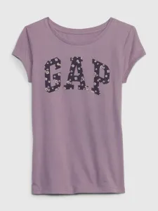 GAP LOGO Dievčenské tričko, fialová, veľkosť XL