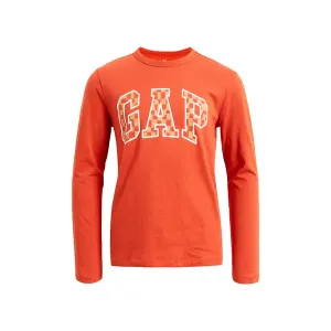GAP V-FRC LS LOGO TEE Chlapčenské tričko, oranžová, veľkosť #6254947