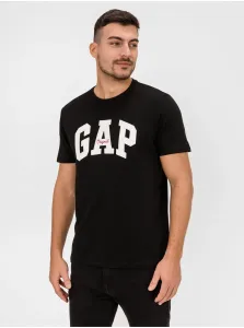 GAP V-LOGO ORIG ARCH Pánske tričko, čierna, veľkosť L #6424129