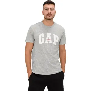 GAP V-LOGO ORIG ARCH Pánske tričko, sivá, veľkosť M