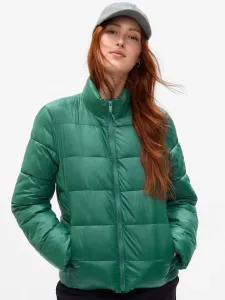 GAP LIGHTWEIGHT LOGO Dámska zimná bunda, zelená, veľkosť XS