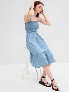 Letné a plážové šaty pre ženy GAP - modrá #6994731