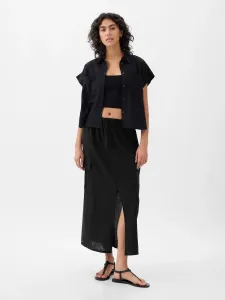 GAP Linen midi skirt utility - Women's #9300010