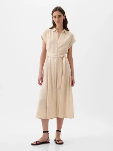 GAP Linen Shirt Midi Dress - Women's