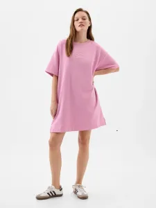 Ružové dámske oversize šaty GAP