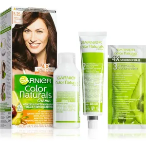 Garnier Color Naturals Créme 40 ml farba na vlasy pre ženy 5,25 Light Opal Mahogany Brown na všetky typy vlasov; na farbené vlasy