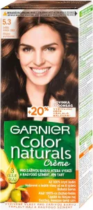 Garnier Color Naturals Créme 40 ml farba na vlasy pre ženy 5,3 Natural Light Golden Brown na všetky typy vlasov; na farbené vlasy