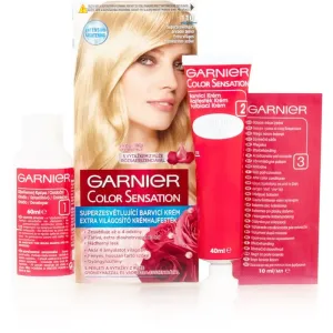 Garnier Color Sensation 40 ml farba na vlasy pre ženy 110 Diamond Ultra Blond na všetky typy vlasov; na farbené vlasy