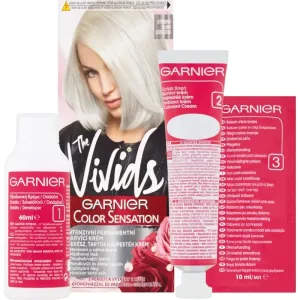 Garnier Color Sensation The Vivids 40 ml farba na vlasy pre ženy Silver Blond na všetky typy vlasov; na farbené vlasy