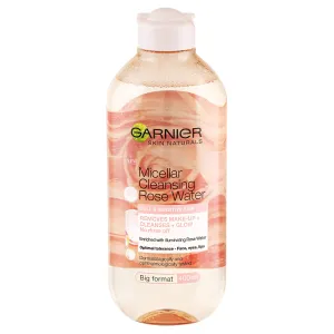 Garnier Skin Naturals Micellar Cleansing Rose Water 100 ml micelárna voda na veľmi suchú pleť; na rozjasnenie pleti; na unavenú pleť