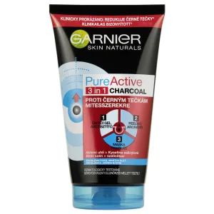 Garnier Pure Active 3in1 150 ml pleťová maska unisex na mastnú pleť; na problematickú pleť s akné