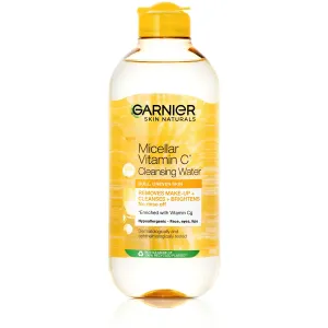Garnier Skin Naturals Vitamin C Micellar Cleansing Water 400 ml micelárna voda pre ženy na veľmi suchú pleť; na rozjasnenie pleti; na unavenú pleť