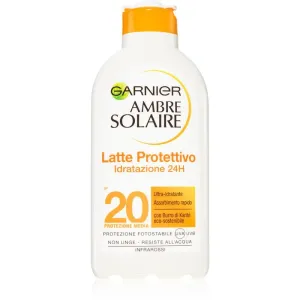 Garnier Ambre Solaire Hydra 24H Protect SPF20 200 ml opaľovací prípravok na telo unisex na veľmi suchú pleť; na dehydratovanu pleť