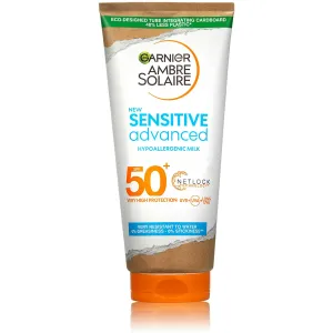 Garnier Ambre Solaire Sensitive Advanced Hypoallergenic Milk SPF50+ 175 ml opaľovací prípravok na telo na alergickú pleť; na citlivú a podráždenú pleť