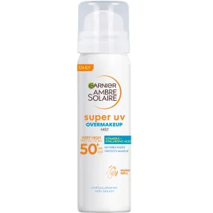 Garnier Ambre Solaire Super UV Over Makeup Protection Mist SPF50 75 ml opaľovací prípravok na tvár unisex