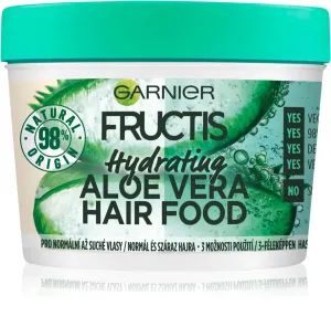 Garnier Fructis Hair Food Aloe Vera Hydrating Mask 390 ml maska na vlasy pre ženy na šedivé vlasy; na normálne vlasy