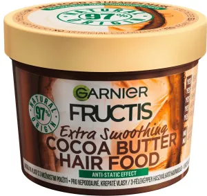 Garnier Fructis Hair Food Cocoa Butter Extra Smoothing Mask 390 ml maska na vlasy pre ženy na nepoddajné vlasy