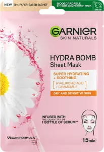 Garnier Skin Naturals Moisture+Comfort super hydratačná upokojujúca textilná maska pre suchú až citlivú pleť 28 g