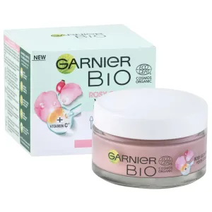 Garnier Bio Rosy Glow 3in1 50 ml denný pleťový krém W na veľmi suchú pleť; výživa a regenerácia pleti; na rozjasnenie pleti; spevnenie a lifting pleti