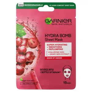 Garnier Skin Naturals Hydra Bomb Natural Origin Grape Seed Extract 1 ks pleťová maska na zmiešanú pleť; na normálnu pleť; proti vráskam