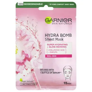 Garnier Hydratačný textilné maska na oživenie jasu Sakura Skin Natura l s Hydra Bomb (Tissue Mask) 28 g