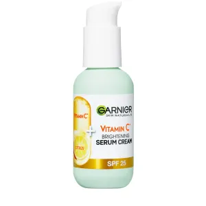 Garnier Skin Naturals Vitamin C Brightening Serum Cream SPF25 50 ml pleťové sérum W na rozjasnenie pleti; na dehydratovanu pleť; na unavenú pleť