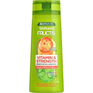 Garnier Fructis Vitamin & Strength Reinforcing Shampoo 250 ml šampón pre ženy proti vypadávaniu vlasov; na oslabené vlasy