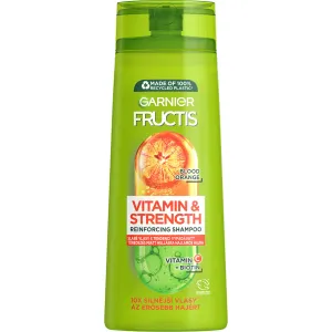 Garnier Fructis Vitamin & Strength Reinforcing Shampoo 400 ml šampón pre ženy proti vypadávaniu vlasov; na oslabené vlasy