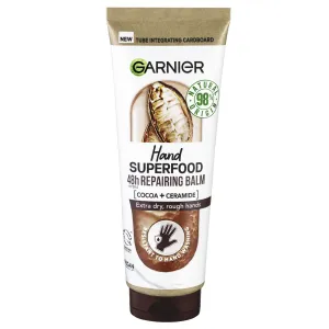 Garnier Regeneračný krém na ruky s kakaom Hand Superfood (48h Repair ing Balm) 75 ml