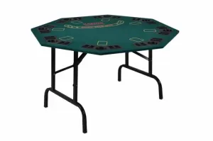 Garthen 5968 Skladací pokerový stôl pre 8 osôb s držiakmi na nápoje 122 x 122 x 76 cm