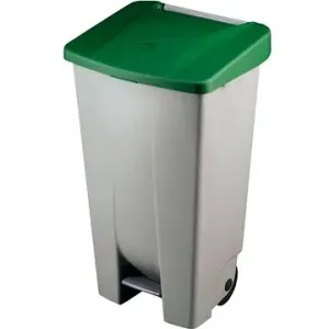 Gastro Odpadkový kôš nášľapný 120 l, sivá/zelená